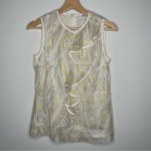 Trina Turk | Silk-Blend Ruffle Blouse